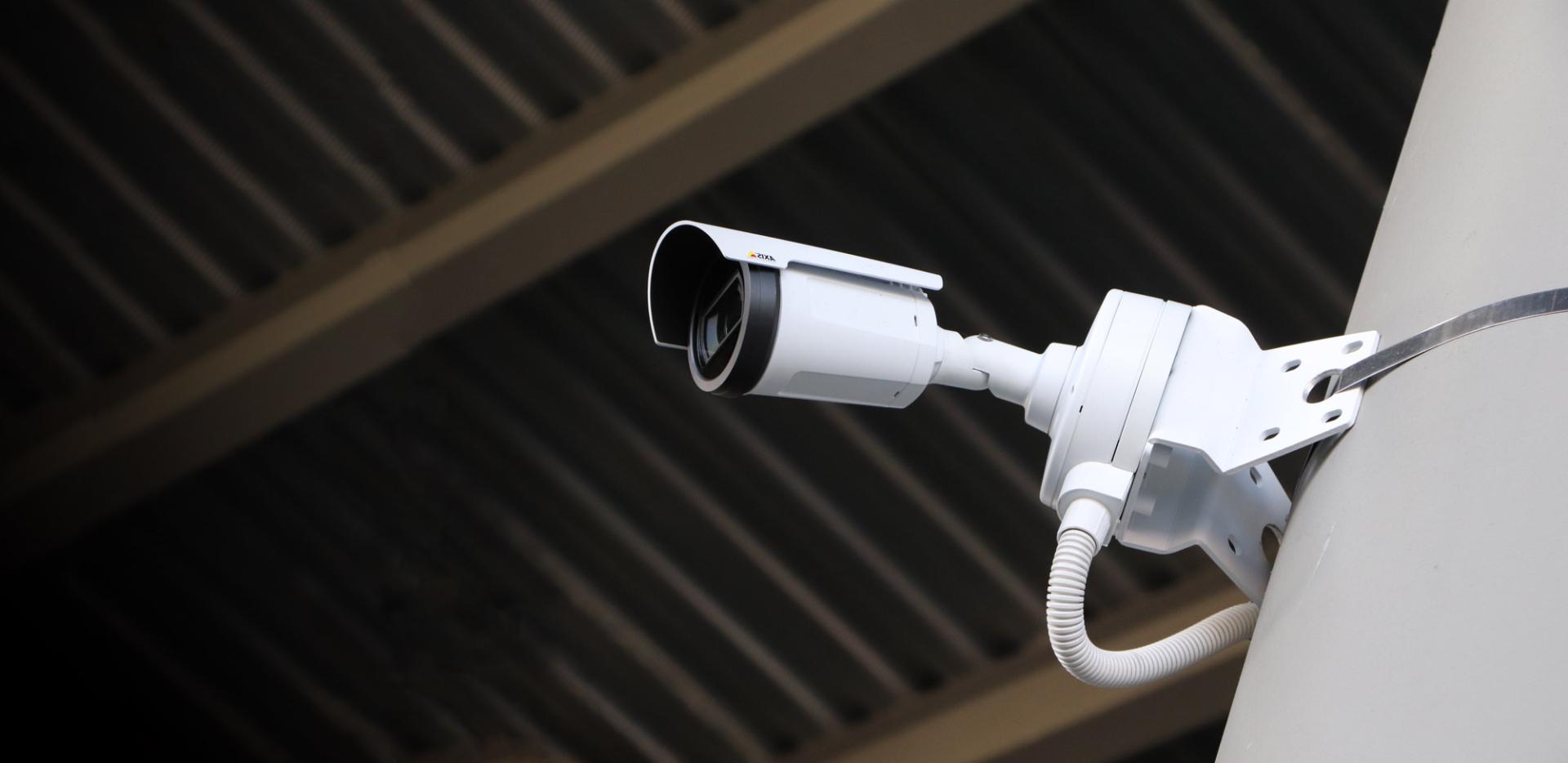 CCTV Camera mounted to a pole - Advanced Security