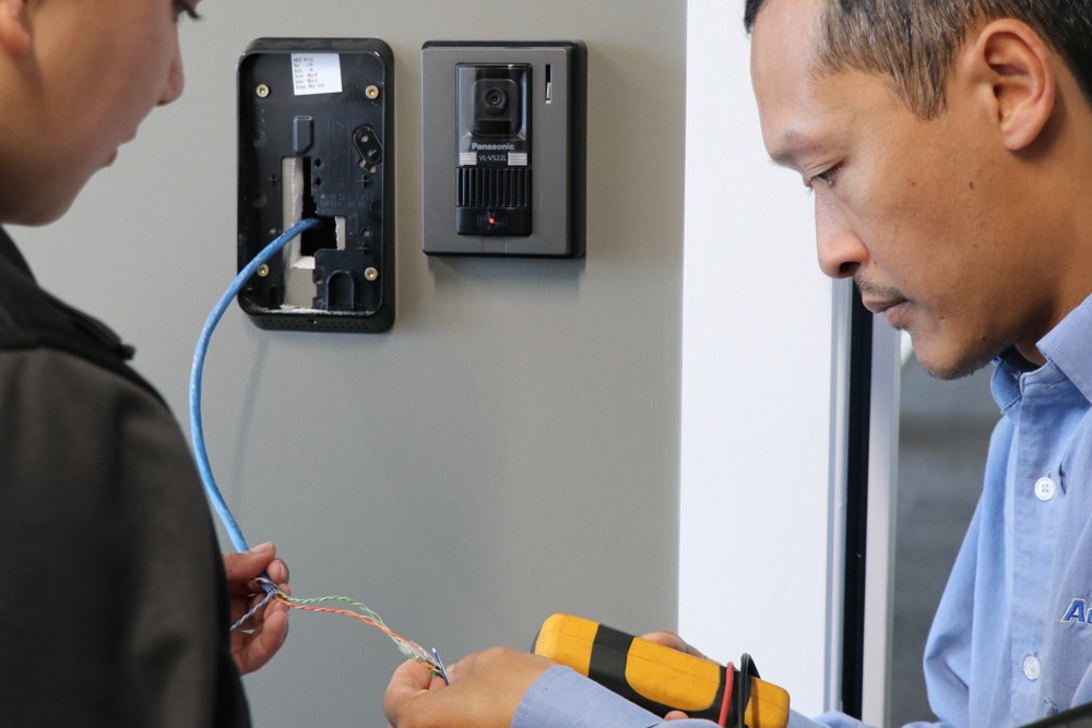 Advanced Security Personelle testing voltage on access controls